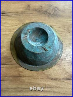 Rare Antique Islamic Brass Bowl Hand Engraved Middle Eastern