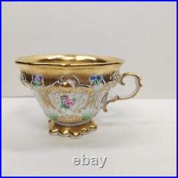 Rare Antique KPM Berlin HP Gold & Floral Beautiful Tea Cup Only Circa 1847s Rare Antique KPM Berlin HP Gold & Floral Beautiful Tea Cup Only Circa 1847s