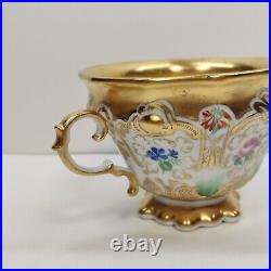 Rare Antique KPM Berlin HP Gold & Floral Beautiful Tea Cup Only Circa 1847s Rare Antique KPM Berlin HP Gold & Floral Beautiful Tea Cup Only Circa 1847s