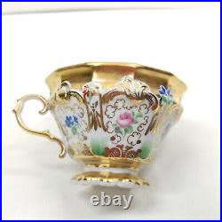 Rare Antique KPM Berlin HP Gold & Floral Beautiful Tea Cup Only Circa 1847s Rare Antique KPM Berlin HP Gold & Floral Beautiful Tea Cup Only Circa 1847s