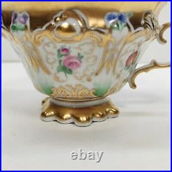 Rare Antique KPM Berlin HP Gold & Floral Beautiful Tea Cup Only Circa 1847s Rare Antique KPM Berlin HP Gold & Floral Beautiful Tea Cup Only Circa 1847s