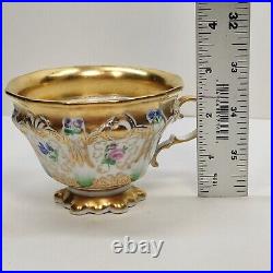 Rare Antique KPM Berlin HP Gold & Floral Beautiful Tea Cup Only Circa 1847s Rare Antique KPM Berlin HP Gold & Floral Beautiful Tea Cup Only Circa 1847s