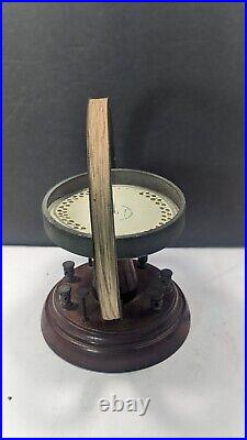 Rare Antique Laboratory University Apparatus Galvanometer Wood Early Steampunk