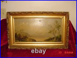 Rare Antique Late 1800's To Early 1900's Original Oil Painting Not Signed