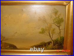 Rare Antique Late 1800's To Early 1900's Original Oil Painting Not Signed