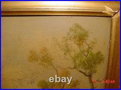 Rare Antique Late 1800's To Early 1900's Original Oil Painting Not Signed