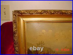 Rare Antique Late 1800's To Early 1900's Original Oil Painting Not Signed