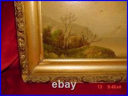 Rare Antique Late 1800's To Early 1900's Original Oil Painting Not Signed