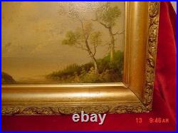 Rare Antique Late 1800's To Early 1900's Original Oil Painting Not Signed