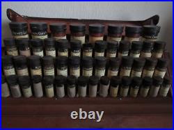 Rare Antique Leather covered Explorers Medical Travel chest Burroughs Wellcome