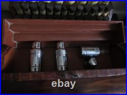 Rare Antique Leather covered Explorers Medical Travel chest Burroughs Wellcome