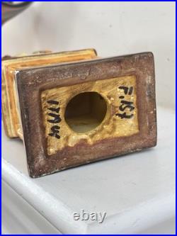 Rare Antique Majolica Mythical Glazed Creature, Italy. H 9.5 FLAW