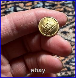 Rare Antique Man in the Moon Button. Firmin's, London