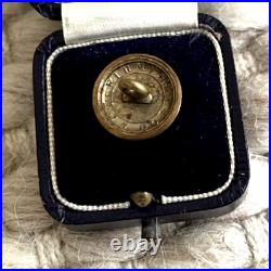 Rare Antique Man in the Moon Button. Firmin's, London