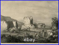 Rare Antique Master Print-Tomb near Ptolemeta-Early litho-Beechey-Nicholson-1827