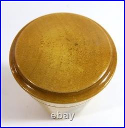 Rare Antique Mauchline Ware Shot Glass with Holder Features Block Island, NJ