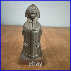 Rare Antique Miniature Iron Maiden Torture Device 4.25 Tall Early Souvenir