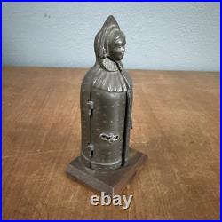 Rare Antique Miniature Iron Maiden Torture Device 4.25 Tall Early Souvenir