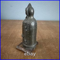 Rare Antique Miniature Iron Maiden Torture Device 4.25 Tall Early Souvenir