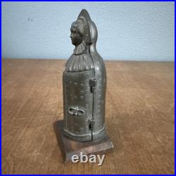 Rare Antique Miniature Iron Maiden Torture Device 4.25 Tall Early Souvenir