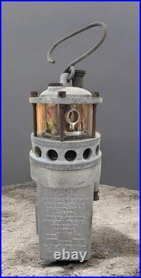 Rare Antique Mining Lamp Ringrose Firedamp Alarm IGD Leeds Sewer Gas Detector