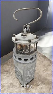 Rare Antique Mining Lamp Ringrose Firedamp Alarm IGD Leeds Sewer Gas Detector