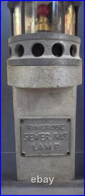 Rare Antique Mining Lamp Ringrose Firedamp Alarm IGD Leeds Sewer Gas Detector