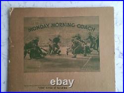 Rare Antique Monday Morning Coach Football Early Game Board Sports Game 1935