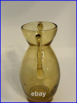 Rare Antique Murano Early 20th Century Soffiato Two Handle Vessel Rare Antique Murano Early 20th Century Soffiato Two Handle Vessel