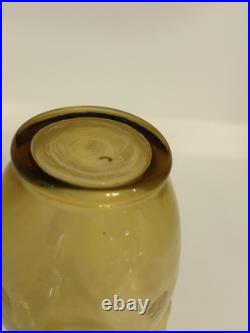 Rare Antique Murano Early 20th Century Soffiato Two Handle Vessel Rare Antique Murano Early 20th Century Soffiato Two Handle Vessel