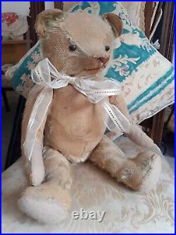 Rare Antique Musical Early Jointed Traditional Teddy Bear black button eyes Rare Antique Musical Early Jointed Traditional Teddy Bear black button eyes