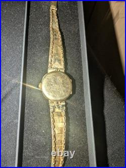 Rare Antique Nidor Chonometre Ladies Gold Wrist Watch Early 1900s