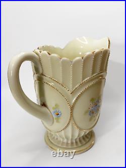 Rare Antique Northwood Glass Co. Beaded Circles Water Pitcher EAPG Rare Antique Northwood Glass Co. Beaded Circles Water Pitcher EAPG