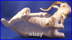 Rare Antique Nymphenburg Porcelain Goat Figure Figurine Porzellan Ziege Figur