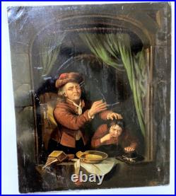 Rare Antique Painting on Tin The Dentist manner of GERARD DOU 17th C. Dutch Rare Antique Painting on Tin The Dentist manner of GERARD DOU 17th C. Dutch