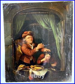 Rare Antique Painting on Tin The Dentist manner of GERARD DOU 17th C. Dutch Rare Antique Painting on Tin The Dentist manner of GERARD DOU 17th C. Dutch