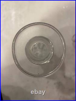 Rare Antique Pair Decanters C 1840 19th Cen Crystal Cut Glass Mallet Christmas