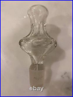 Rare Antique Pair Decanters C 1840 19th Cen Crystal Cut Glass Mallet Christmas