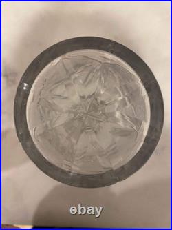 Rare Antique Pair Decanters C 1840 19th Cen Crystal Cut Glass Mallet Christmas