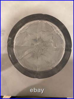 Rare Antique Pair Decanters C 1840 19th Cen Crystal Cut Glass Mallet Christmas