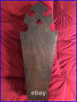 Rare Antique Penn. Dutch Inlaid Wall Hanging Candle Box, Early 19th Century