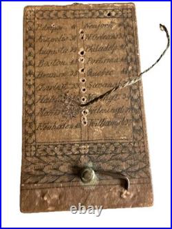 Rare Antique Pocket Diptych Sundial & Compass, D Beringer For American Mkt C1800