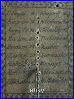 Rare Antique Pocket Diptych Sundial & Compass, D Beringer For American Mkt C1800