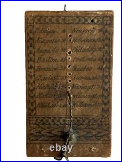 Rare Antique Pocket Diptych Sundial & Compass, D Beringer For American Mkt C1800