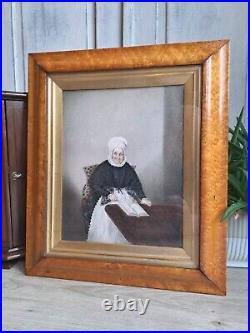 Rare Antique Portrait Painting, Antique Watercolour, Miniature Georgian Art Rare Antique Portrait Painting, Antique Watercolour, Miniature Georgian Art