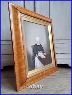 Rare Antique Portrait Painting, Antique Watercolour, Miniature Georgian Art Rare Antique Portrait Painting, Antique Watercolour, Miniature Georgian Art