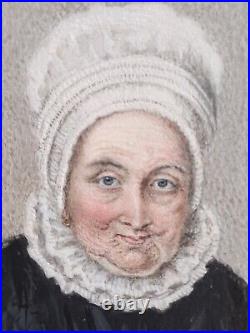 Rare Antique Portrait Painting, Antique Watercolour, Miniature Georgian Art Rare Antique Portrait Painting, Antique Watercolour, Miniature Georgian Art