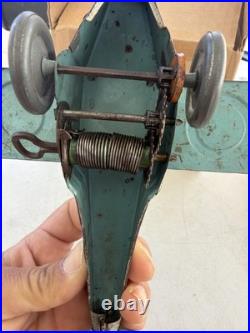 Rare Antique Pressed Steel Early Steelcraft U. S. City Of NY Plane Airplane Toy