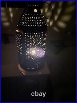 Rare Antique Punched Paul Revere Lantern Candle Tin Very Old Rustic Collectible Rare Antique Punched Paul Revere Lantern Candle Tin Very Old Rustic Collectible