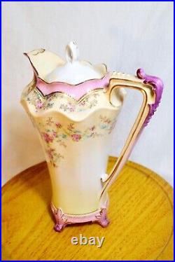 Rare Antique Reinhold Schlegelmilch RS Prussia Tea Pot Early 1900's